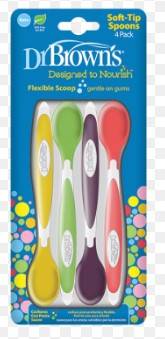 Dr. Brown Soft Tip Spoons, ., 4